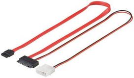 goobay S-ATA Micro Cable + Power 0,30m