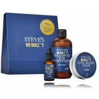 Steve's No Bull***T All Beard Everything rinkinys vyrams (250 ml. šampūnas   30 ml. barzdos aliejus   50 ml. barzdos balzamas) - 1 vnt.