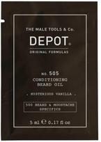 Aveda Depot, 500 barzdos ir ūsų specifikacijos Nr. 505, barzdos aliejus, paslaptinga vanilė, vitaminas E, blizgesiui ir švelnumui, 5 ml vyrams