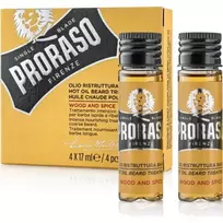 Karštas aliejus barzdos priežiūrai 'Wood & Spice', 4x17 ml