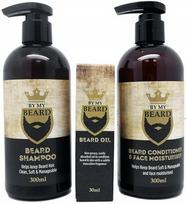 Rinkinys barzdos priežiūrai By My Beard vyrams: šampūnas, 300 ml   kondicionierius, 300 ml   aliejus, 30 ml