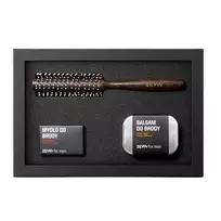 ZEW FOR MEN_SET Beard on the Rough 85ml barzdos muilas   barzdos balzamas 80ml   plaukų ir barzdos volelis