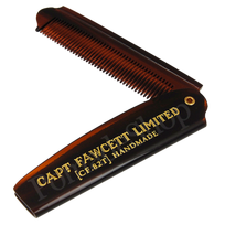 Captain Fawcett Folding Pocket Beard Comb Sulankstomos kišeninės barzdos šukos, 1vnt.