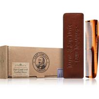 Captain Fawcett Accessories Hair Comb with Leather Case barzdos šepetys su krepšeliu 1 vnt.