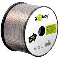 garsiakalbiu adapteriai - Goobay Speaker cable transparent CCA 15018 100 m - 1 nuotrauka
