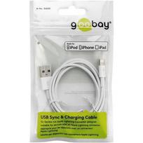 8 pin kabelis - Goobay 72905 USB charging and sync cable, USB A to Lightning,MFI certification, 0.5m Goobay USB charging and sync cable - 1 nuotrauka