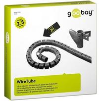 12 kabelis - Goobay 51924 WireTube, juodas, Hanging Box - 2.5 m - 2 nuotrauka