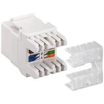 cat6 rj45 keystone - Goobay 95740 Keystone module RJ45 CAT 6, UTP, 250 MHz, baltas - 2 nuotrauka