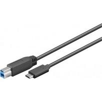 usb type b c cable - USB-C to USB-B 3.0. Goobay USB 3.0 cable 67986 1 m, Juodas - 1 nuotrauka