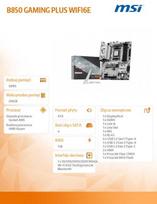 b850 plus wifi - MSI B850 GAMING PLUS WIFI6E AM5 ATX - 2 nuotrauka