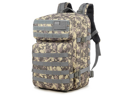 LEAN Toys 14404 Karinė taktinė kuprinė 40-60L, pilka (Grey)