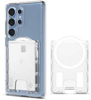 Spigen Ultra Hybrid Wallet MagSafe Crystal Clear Samsung Galaxy S25 Juodas (Black)