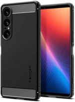 telefonas sony xperia 1 - Spigen Rugged Armor dėklas Sony Xperia 1 VII Juodas (Black) - 1 nuotrauka