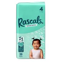 rascali - Rascal And Friends sauskelnės 4 dydis, 10-15 kg, 36 vnt. - 1 nuotrauka