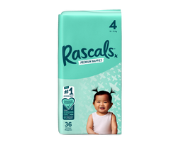 rascali - Rascal And Friends sauskelnės 4 dydis, 10-15 kg, 36 vnt. - 2 nuotrauka