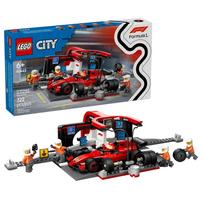 lego ferrari - LEGO City F1 Pit Stop & Pit Crew with Ferrari Car 60443, 322 vnt. - 2 nuotrauka