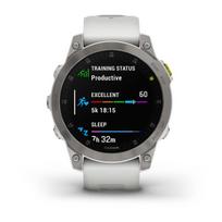 garmin epix 2 gen - Garmin epix Gen 2 45mm Sapphire Baltas (White) - 1 nuotrauka
