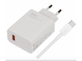 mdy 16 - Xiaomi MDY-16-EF USB-A 33W Kelioninis įkroviklis + USB-C kabelis Baltas (White) - 1 nuotrauka
