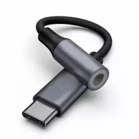 RoGer RO-USBCDAC-GR USB-C į AUX 3.5mm adapteris Juodas (Black)