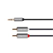 5 0 garso sistema - Kruger & Matz Basic 2RCA - AUX 3.5mm kabelis 1m - 1 nuotrauka