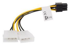 Lanberg CA-HD6P-10CU-0015 Molex 6-pin/3-pin adapteris, balta (White)