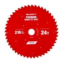 pjovimo diskas - SPECIALIST+ Pjovimo diskas 216x24T x 30 mm, Wood PREMIUM - 1 nuotrauka