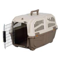 gyvunu transportavimo deze - TRIXIE Skudo 5 Transportavimo boksas M 59x65x79 cm Smėlio-pilkai ruda (Sand-Grey) - 1 nuotrauka