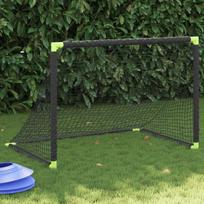 Futbolo vartai vidaXL, 90 x 64 x 64 cm, juodi (Black)
