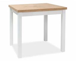 Signal Meble Stalas Adam 80, Lancelot ąžuolas/Balta (Lancelot oak/White)