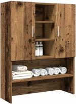 vidaXL Skalbimo mašinos spintelė, sendinta mediena (Vintage Wood)