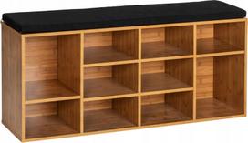 Wenko Loft Suoliukas su batų lentyna, rudas/juodas (Brown/Black)