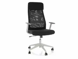 Darbo kėdė Q-861 R, 50 x 50 x 113 - 123 cm, juoda/pilka