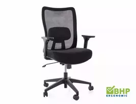 Darbo kėdė Q-724, 49 x 62 x 112 - 122 cm, juoda
