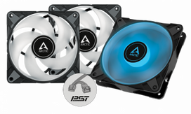 Arctic P12 PWM PST A-RGB 3-Pack 120 mm Juodas (Black)
