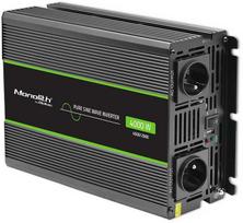 inverter 2000w - Qoltec Monolith Grynas Sinusinės Bangos Inverteris 4000W Juodas (Black) - 1 nuotrauka