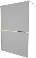 Dušo sienelė Mexen Kioto  Walk-In, 90 cm x 200 cm, aukso