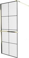 Dušo sienelė Mexen Kioto  Walk-In, 70 cm x 200 cm, aukso/juoda