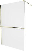 Dušo sienelė Mexen Kioto  Walk-In, 110 cm x 200 cm, aukso