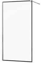 Dušo sienelė Mexen Kioto Walk-In Black Border, 130 cm x 200 cm, juoda/chromo