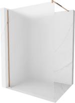 Dušo sienelė Mexen Kioto Walk-In, 90 cm x 200 cm, rausvo aukso