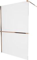 Dušo sienelė Mexen Kioto  Walk-In, 140 cm x 200 cm, rausvo aukso
