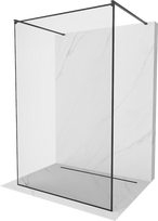 Dušo sienelė Mexen Kioto Walk-in, 160 cm x 200 cm, juoda