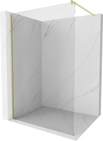 Dušo sienelė Mexen Kioto Walk-in, 145 cm x 200 cm, brushed gold