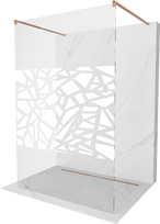 Dušo sienelė Mexen Kioto Walk-in, 100 cm x 200 cm, brushed copper