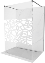 Dušo sienelė Mexen Kioto Walk-in, 110 cm x 200 cm, brushed gun gray