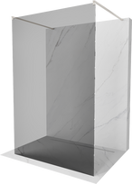 Dušo sienelė Mexen Kioto Walk-in, 120 cm x 200 cm, brushed nickel