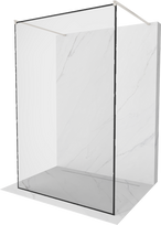 Dušo sienelė Mexen Kioto Walk-in, 140 cm x 200 cm, brushed nickel