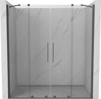 Dušo durys Mexen Velar Duo, 140 cm x 200 cm, pilka