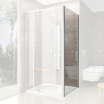 Dušo sienelė Ravak Pivot PPS-100, 100 cm x 190 cm, satino/skaidri