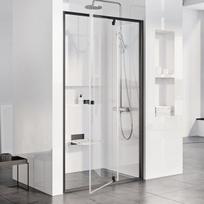 Dušo durys Ravak Pivot PDOP2-110, 110 cm x 190 cm, skaidri/juoda